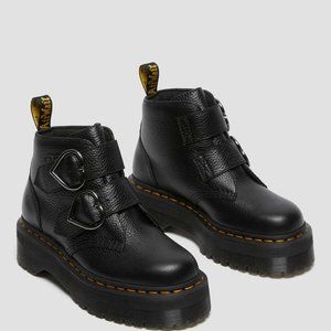 Black Devon Heart Dr.Martens Size 9 Women